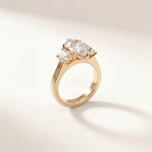 Dutch Marquise Three Stone