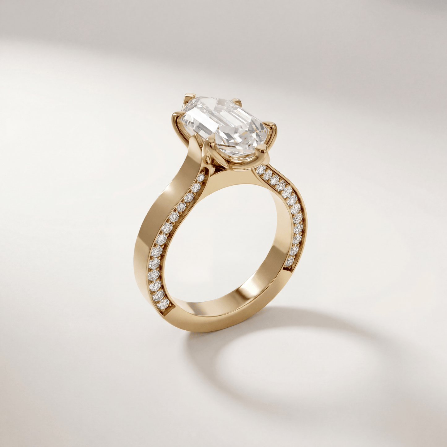 Dutch Marquise Tulip Hidden Pave