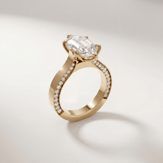 Dutch Marquise Tulip Hidden Pave