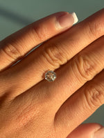 1.24ct rose octagonal champagne diamond close up