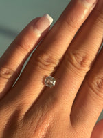 1.24ct rose octagonal champagne diamond in daylight