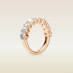 Oval Half Eternity Band, view 9