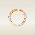 Oval Half Eternity Band, view 10