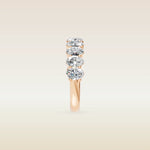 Oval Half Eternity Band, view 11