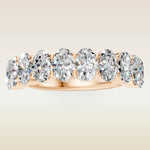 Oval Half Eternity Band, view 12