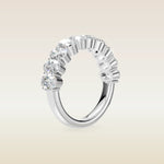 Oval Half Eternity Band, view 5