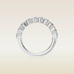 Oval Half Eternity Band, view 6