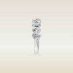 Oval Half Eternity Band, view 7