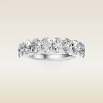 Oval Half Eternity Band, view 8