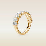 Oval Half Eternity Band, view 1