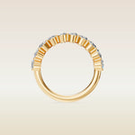 Oval Half Eternity Band, view 2