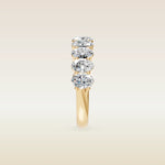 Oval Half Eternity Band, view 3