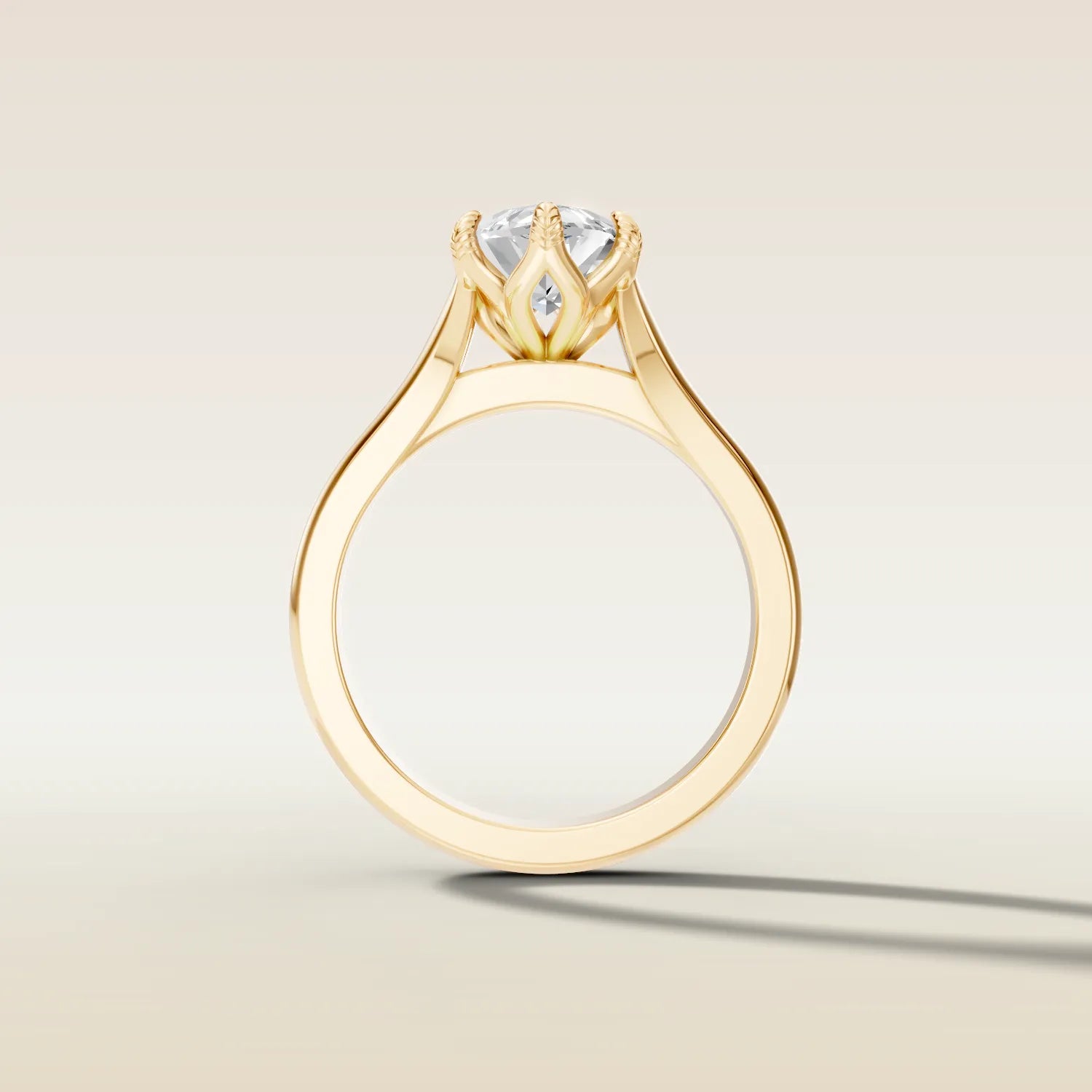 Marquise Tulip Leaf Prong Split