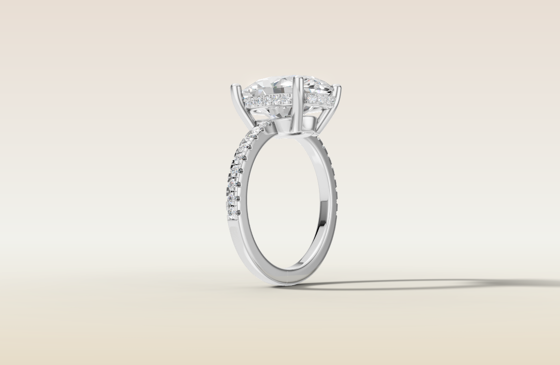 Oval Low Profile Pave