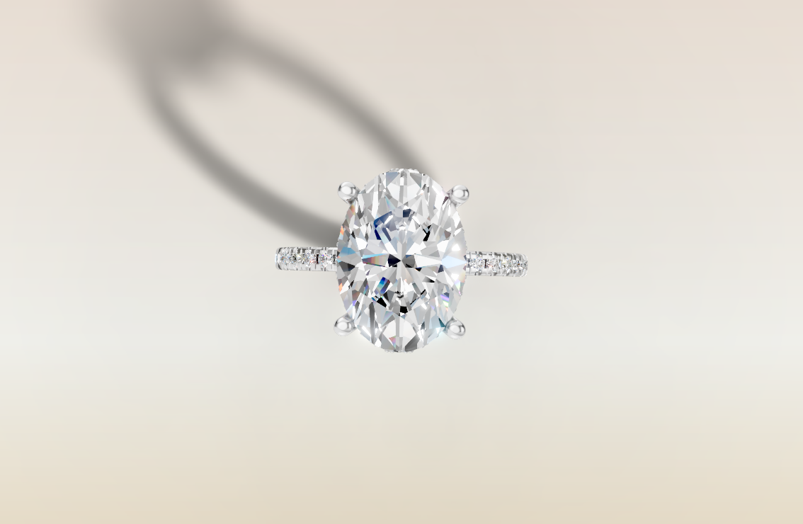 Oval Low Profile Pave