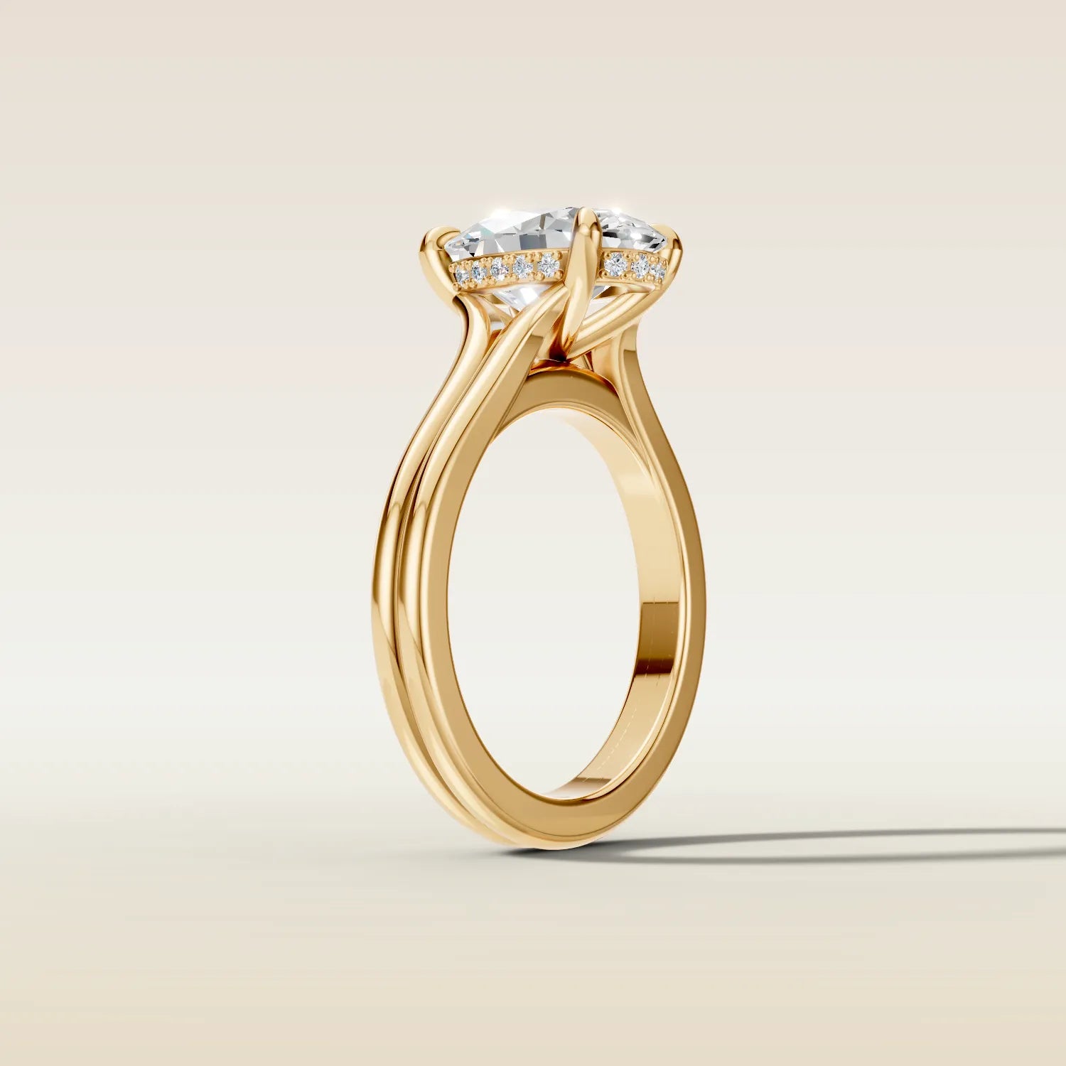 Oval Hidden Hale Double Band