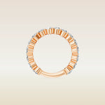 Oval Shaped 3/4 Eternity Band, view 10