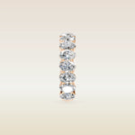 Oval Shaped 3/4 Eternity Band, view 11