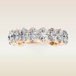 Oval Shaped 3/4 Eternity Band, view 12