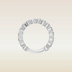 Oval Shaped 3/4 Eternity Band, view 6