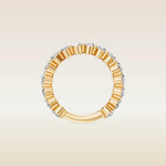 Oval Shaped 3/4 Eternity Band, view 2