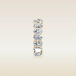 Oval Shaped 3/4 Eternity Band, view 3