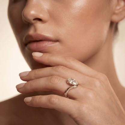 Oval Bypass Hidden Pave