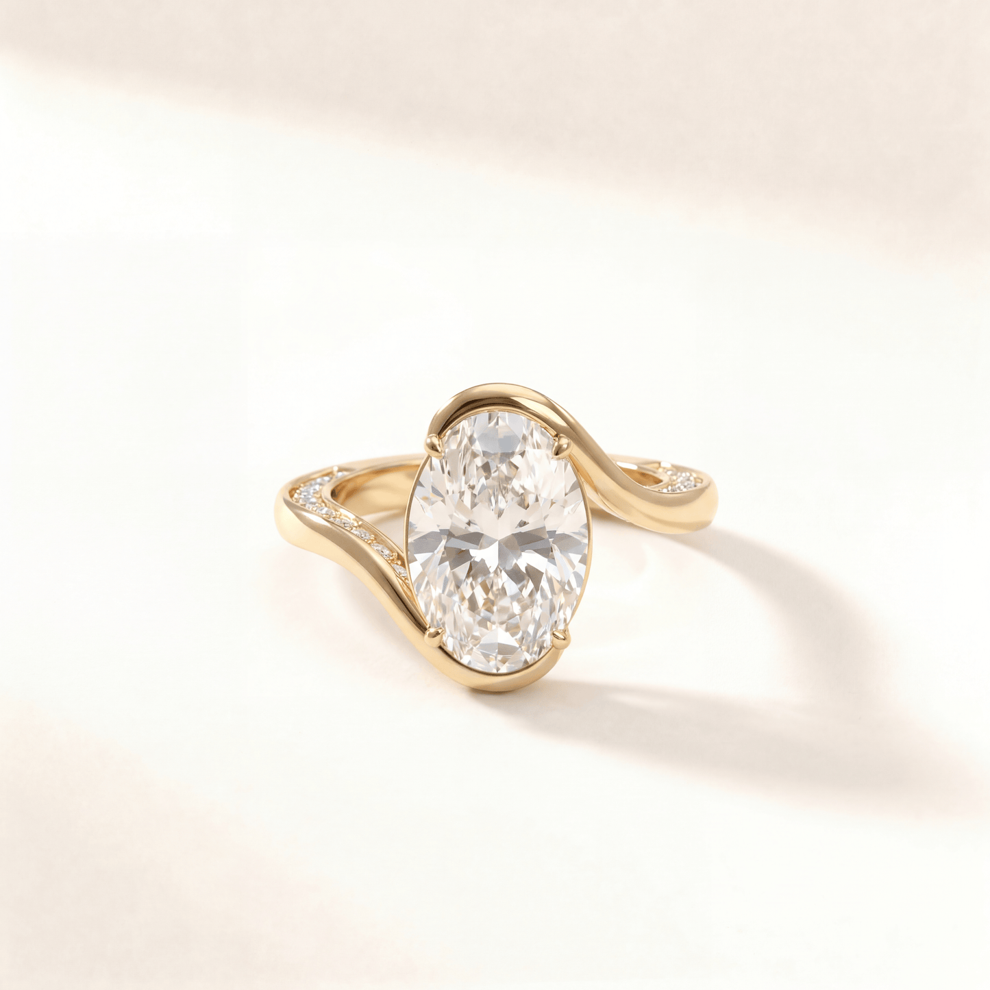 Oval Bypass Hidden Pave