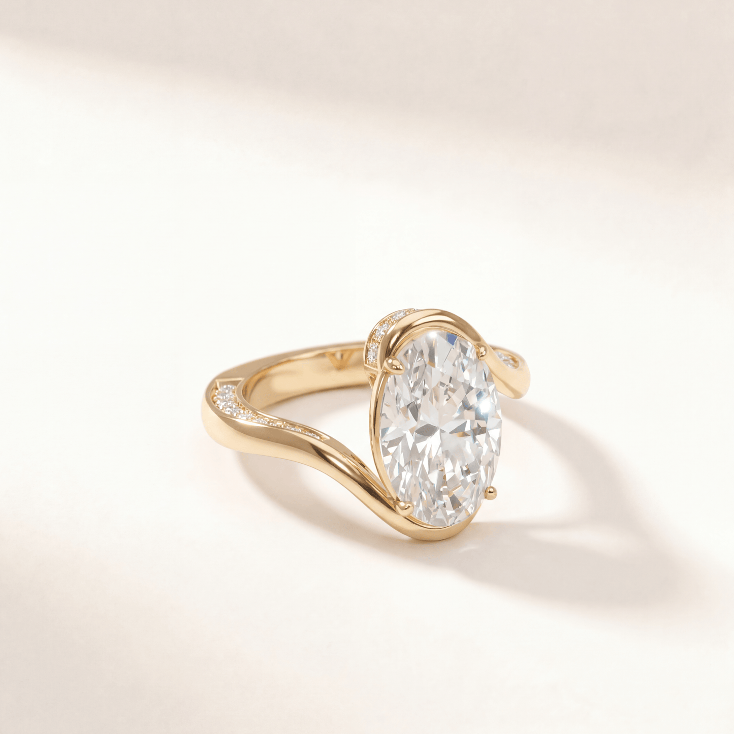 Oval Bypass Hidden Pave