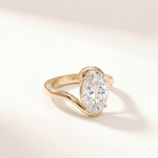 Oval Bypass Hidden Pave