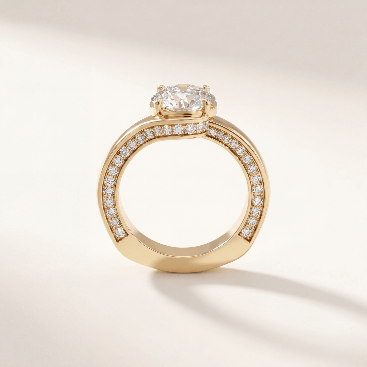 Oval Bypass Hidden Pave