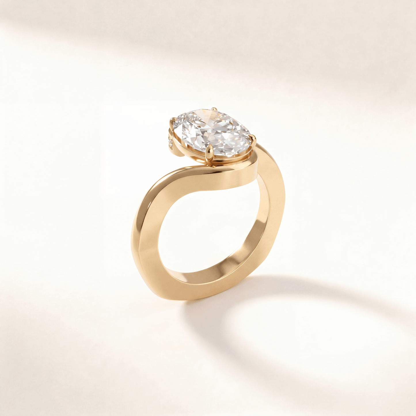 Oval Bypass Hidden Pave