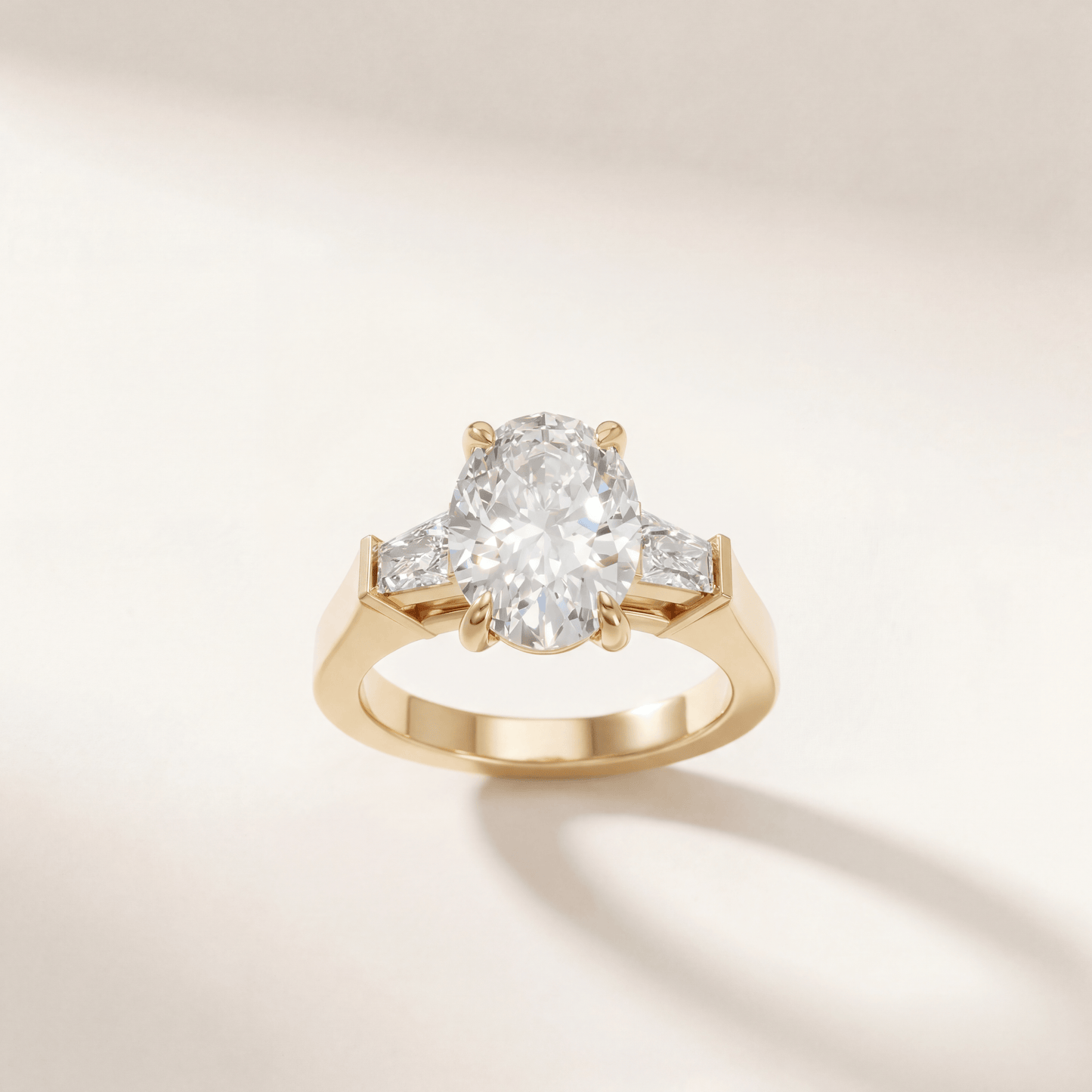 Oval Three Stone Classic