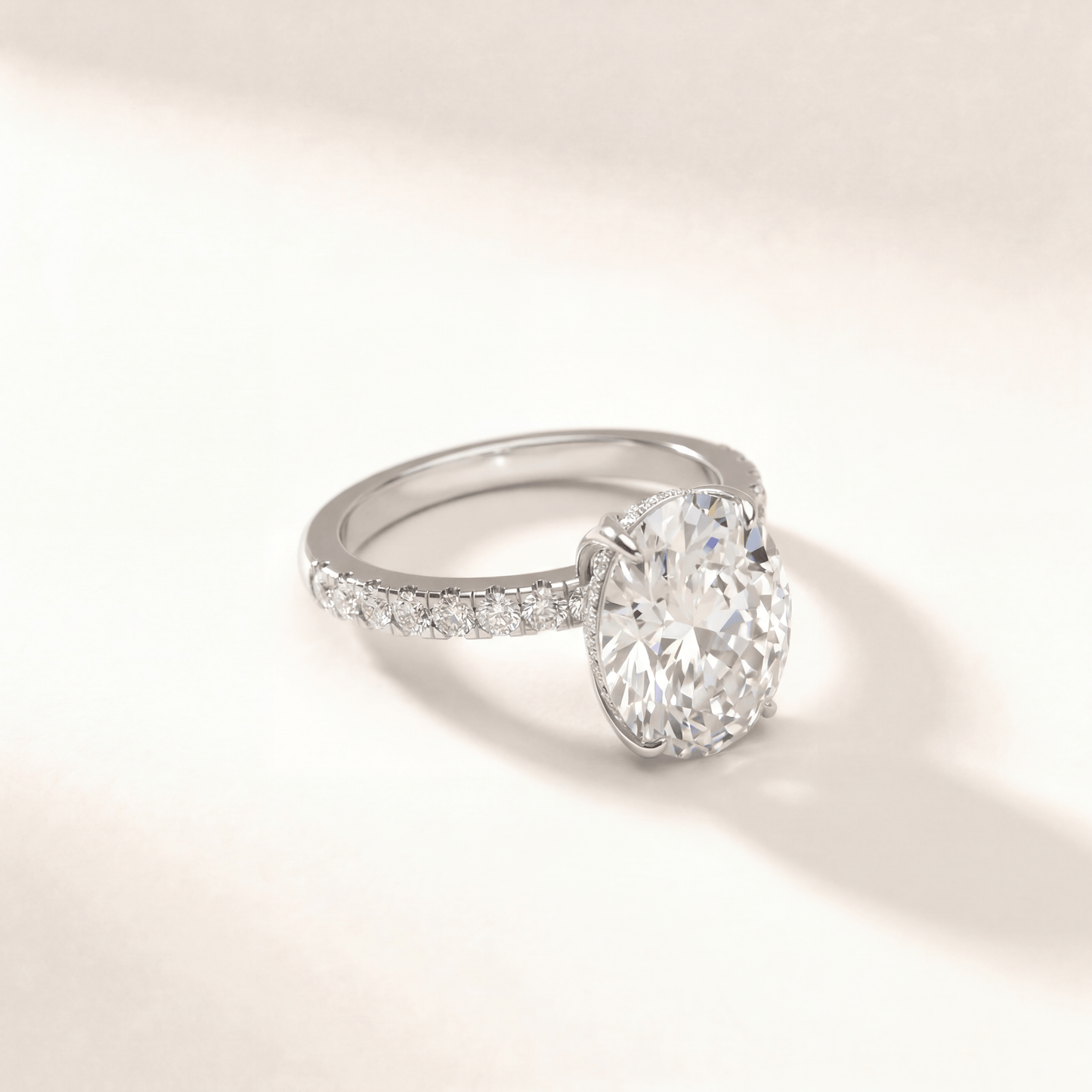 Oval Tulip Four Petal Pave Classic