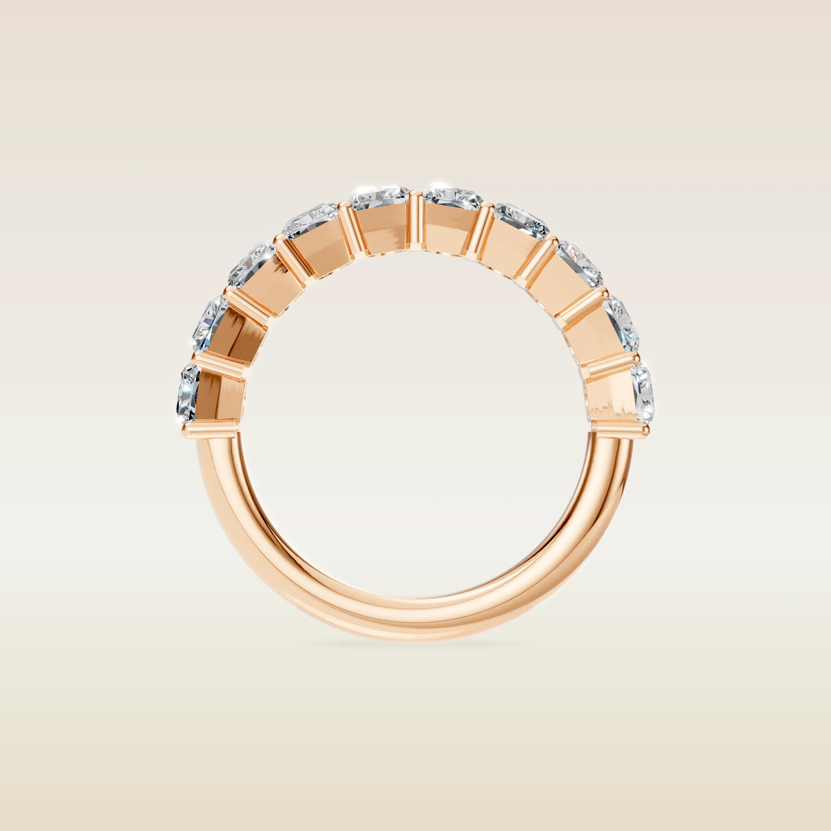 Radiant Half Eternity Band, view 10