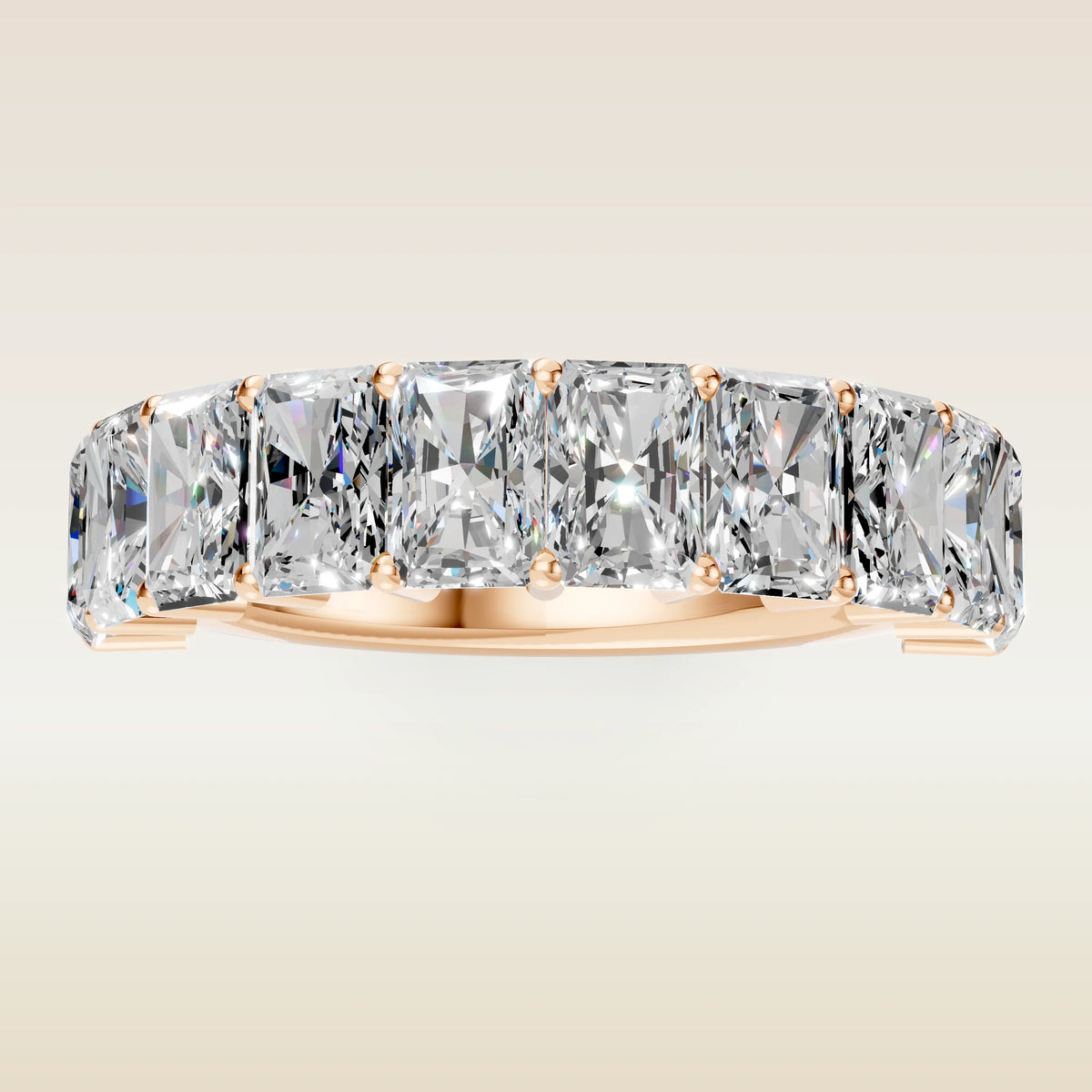 Radiant Half Eternity Band, view 12