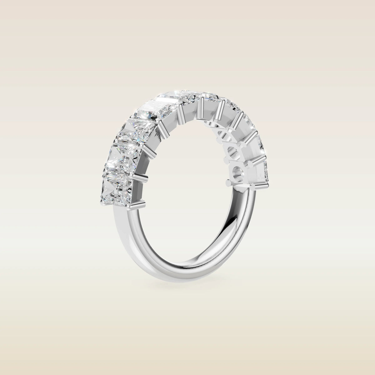 Radiant Half Eternity Band, view 5