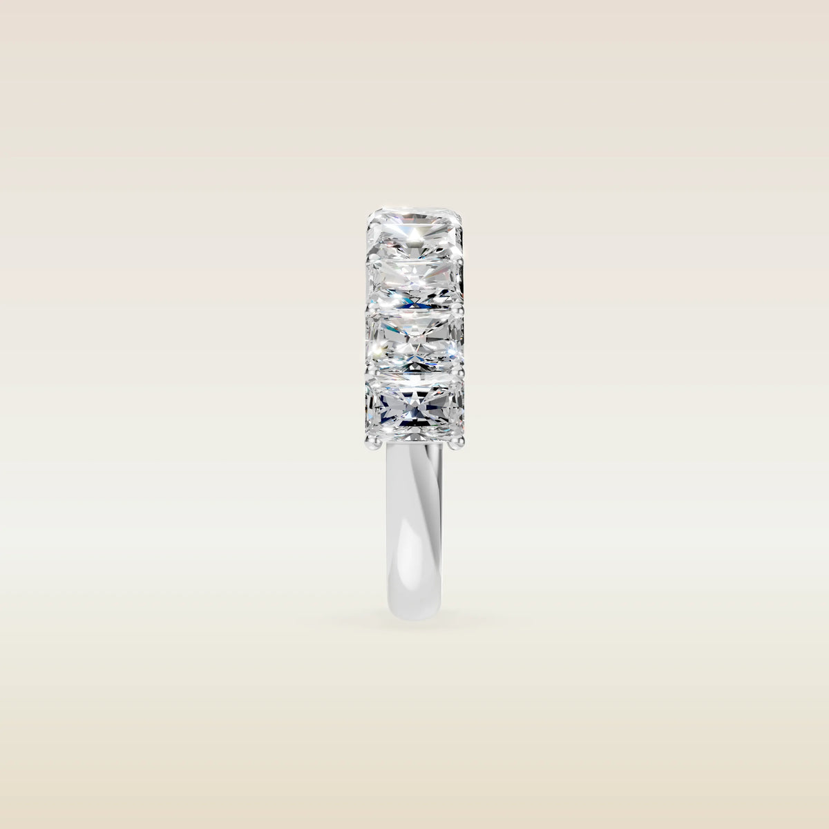 Radiant Half Eternity Band, view 7