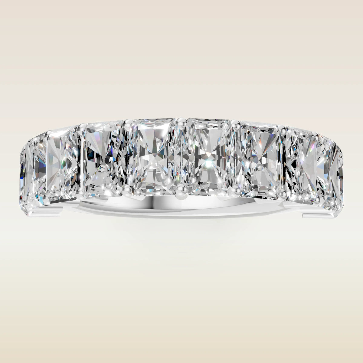 Radiant Half Eternity Band, view 8
