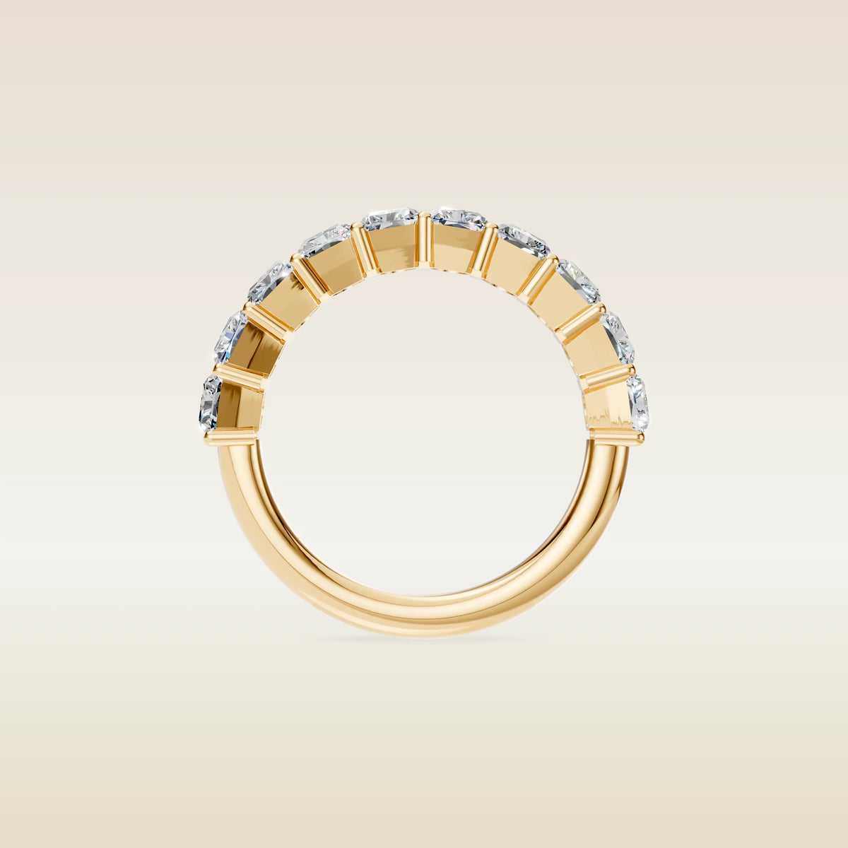 Radiant Half Eternity Band, view 2