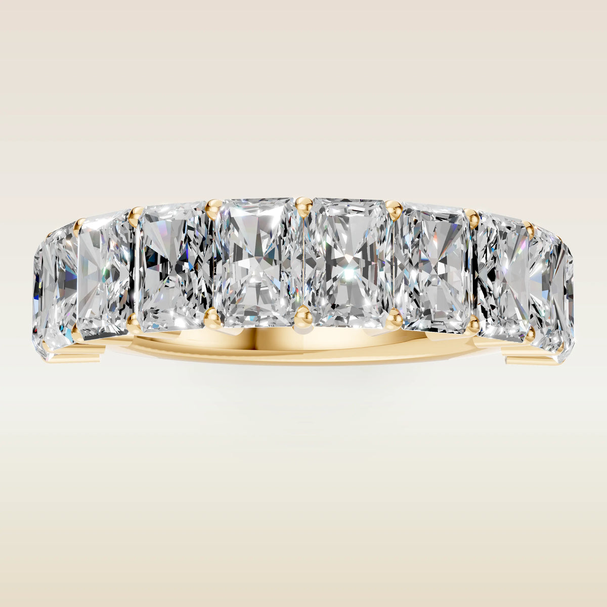 Radiant Half Eternity Band, view 4