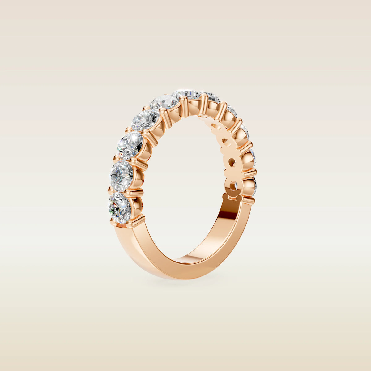 Round Half Eternity Band, view 9