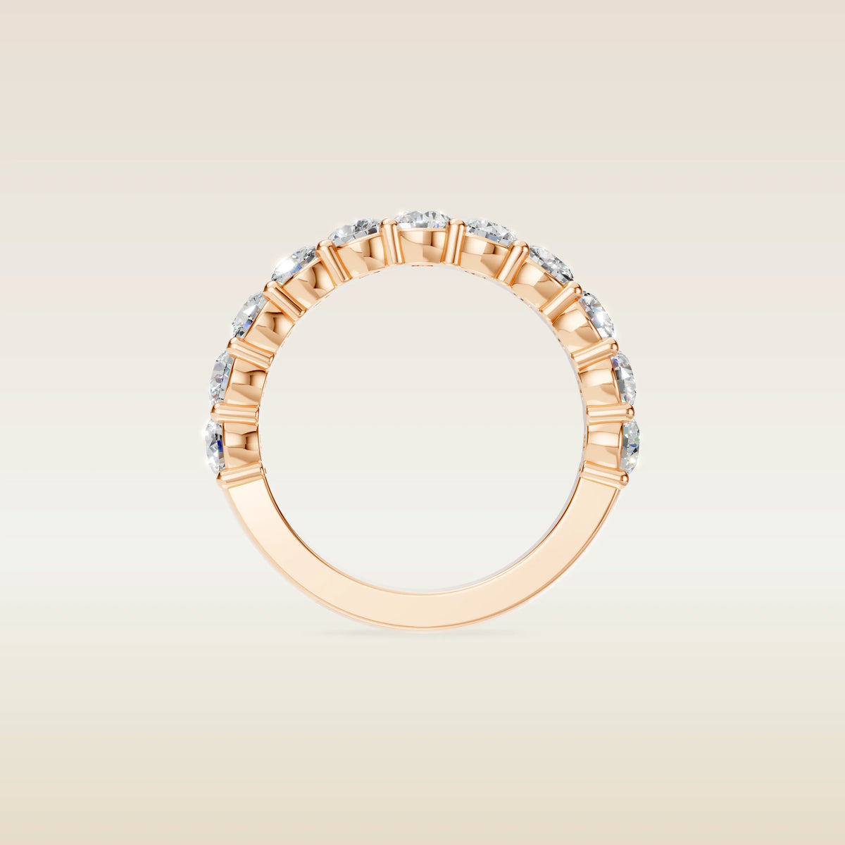 Round Half Eternity Band, view 10