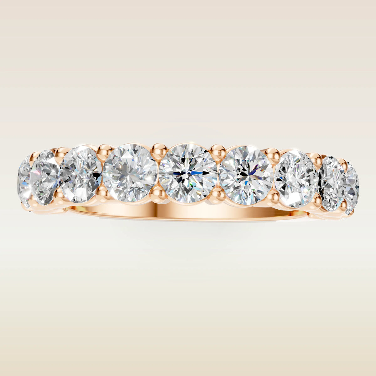 Round Half Eternity Band, view 12