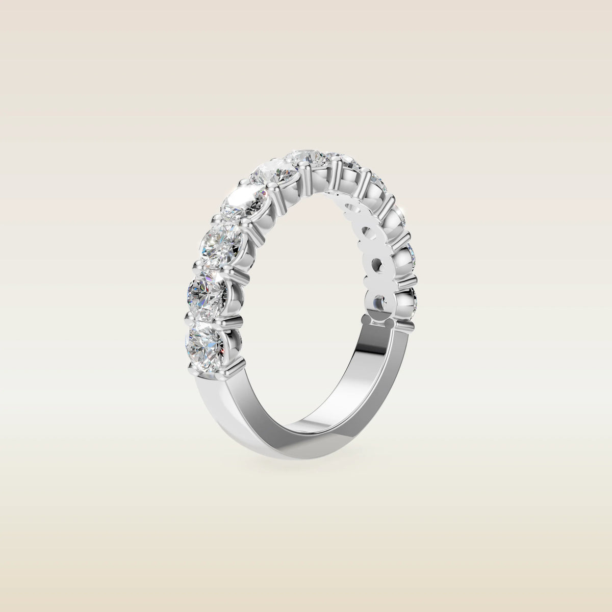 Round Half Eternity Band, view 5