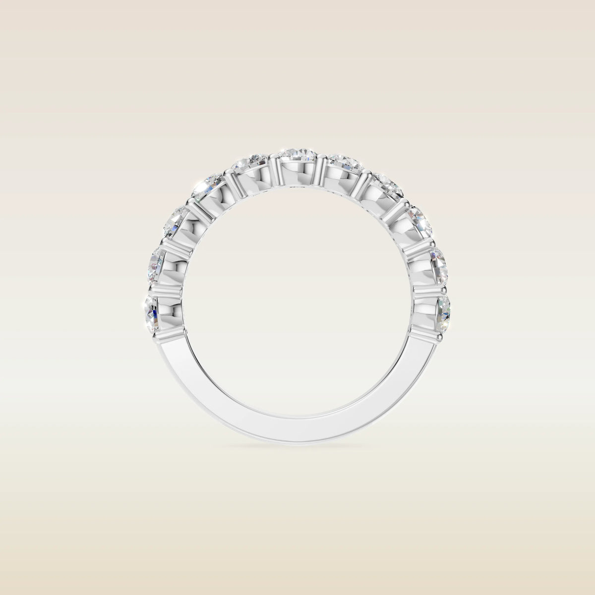 Round Half Eternity Band, view 6