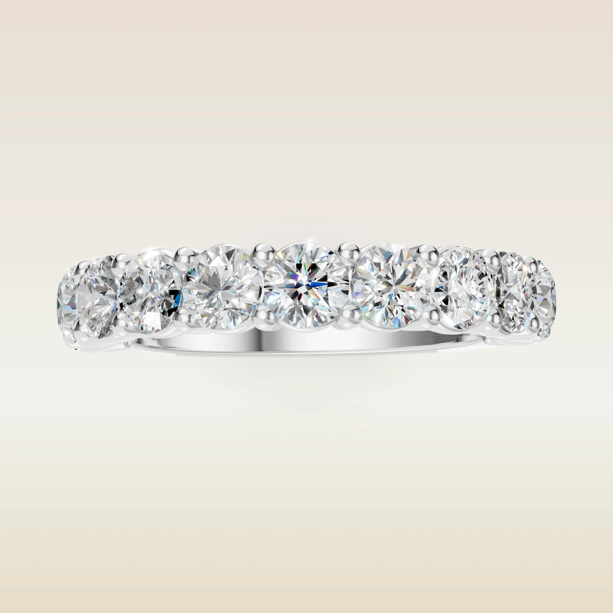 Round Half Eternity Band, view 8