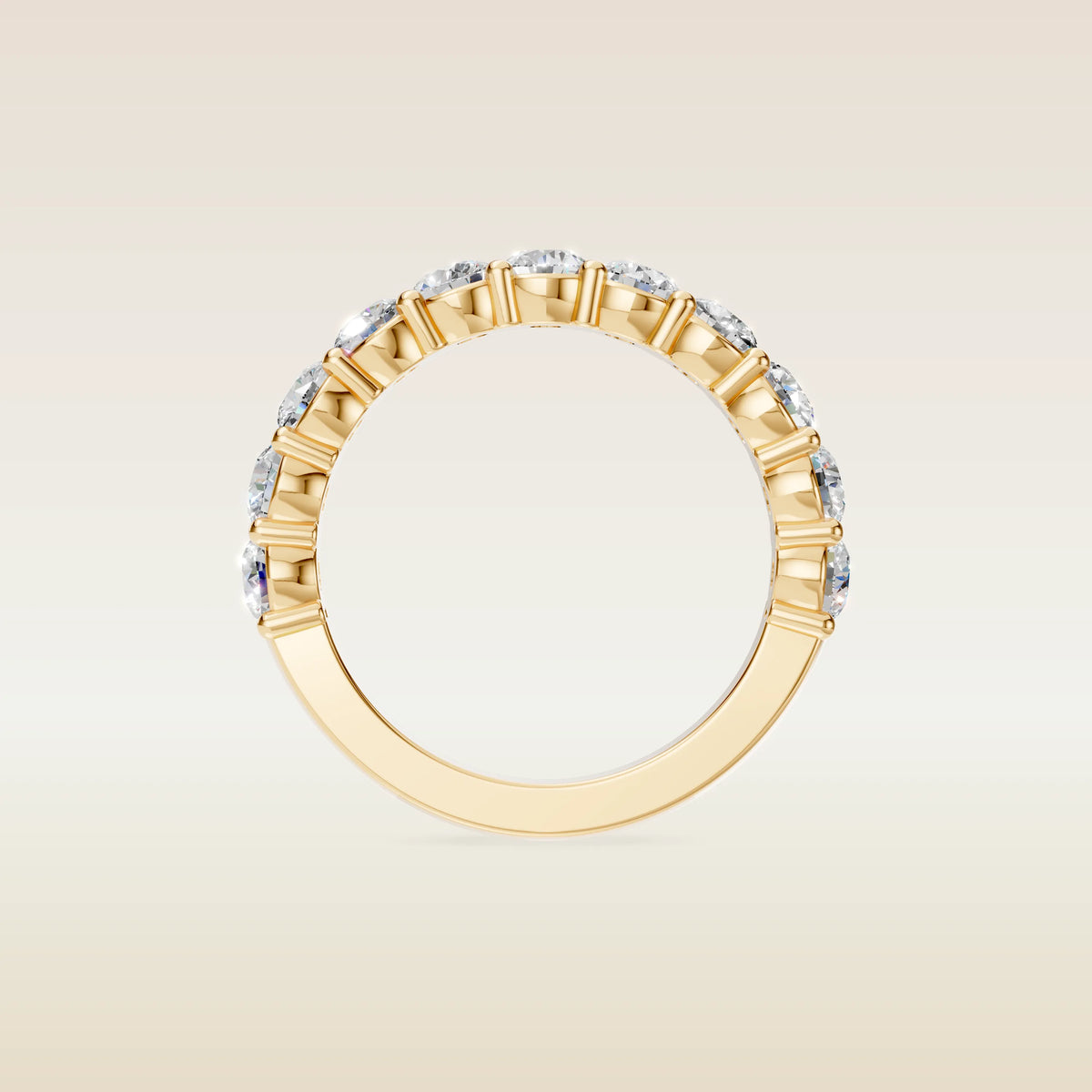 Round Half Eternity Band, view 2