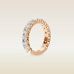 Round Shaped 3/4 Eternity Band, view 9