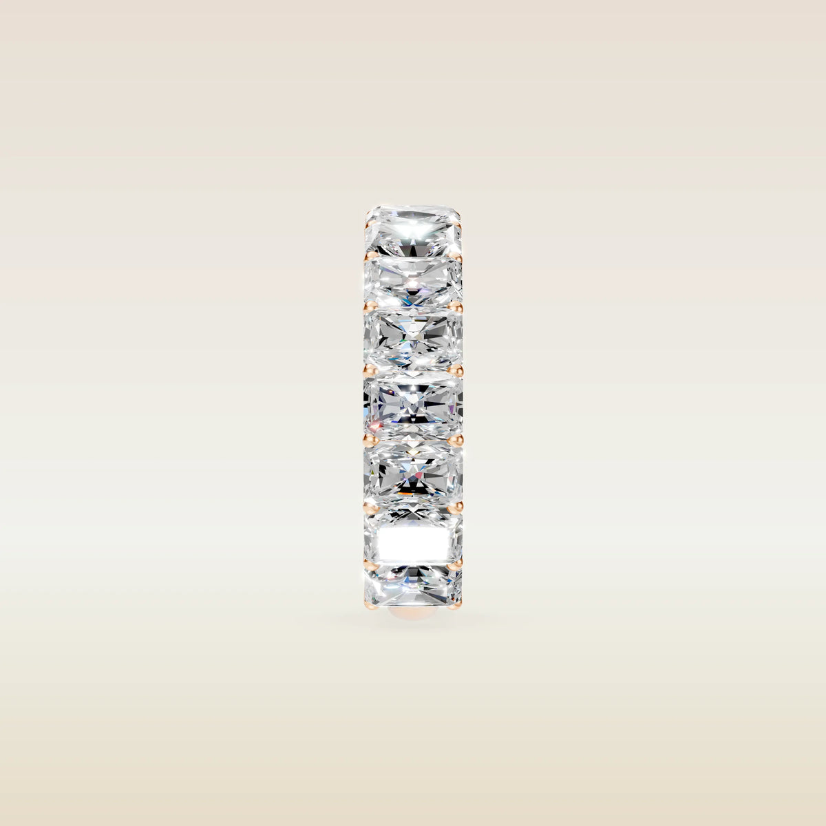 Radiant Shaped 3/4 Eternity Band, view 11